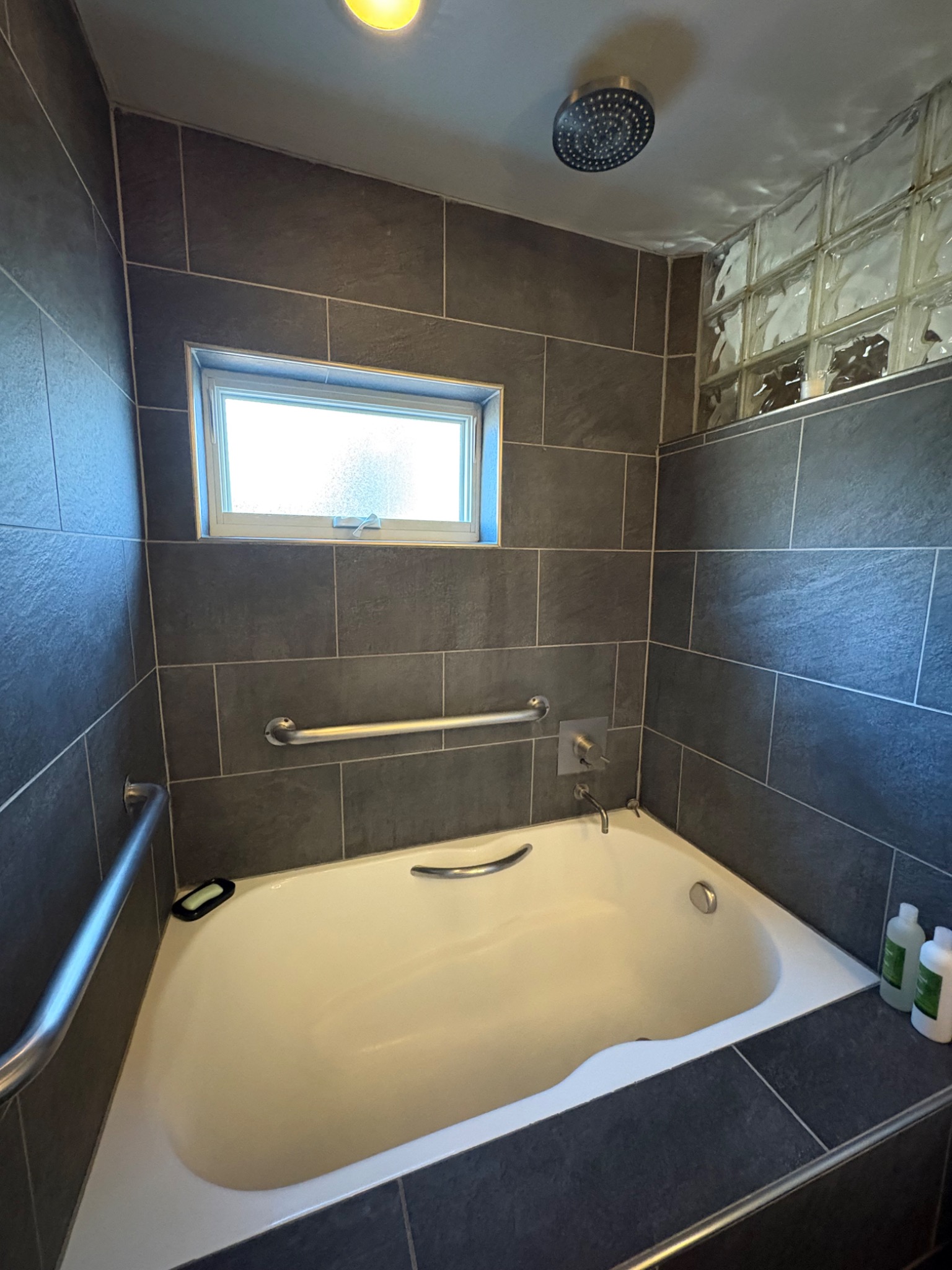 The actual deep soaking tub at High Moon